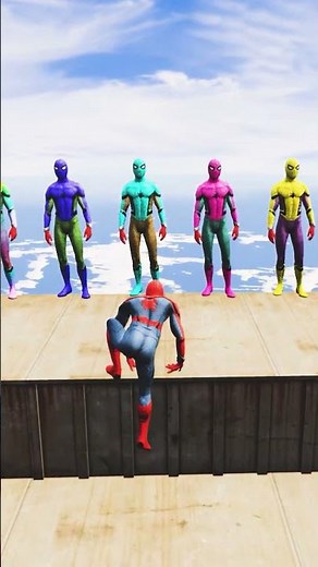 GTA 5 Epic Water Ragdolls Spiderman Jump/Fails Ep 59 #shorts