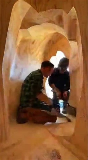 Building a tree house in Live tree, without harming it ASMR✨#shorts #treehouse #asmr #diy