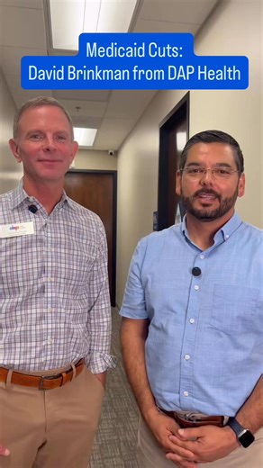 3.2K views · 184 reactions | I spoke with David Brinkman, CEO of DAP Health, about how the Big Ugly Law passed by Trump and Congressional Republicans threatens Medicaid coverage for vulnerable individuals and families in our communities. Hearing directly from health leaders and partnering together are an essential part of protecting the people who depend on life-saving care like Medicaid. | Congressman Raul Ruiz, MD | Facebook