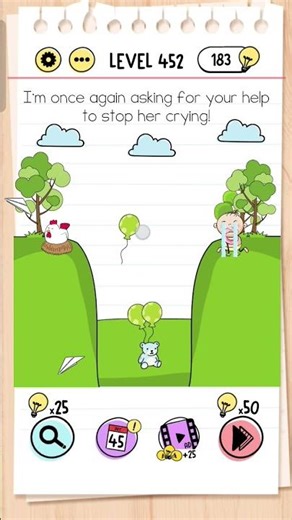 Brain test level 452 solution