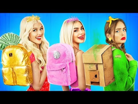 Rich vs Broke vs Giga Rich Student | School Situations with Popular vs Unpopular Girl by RATATA BOOM