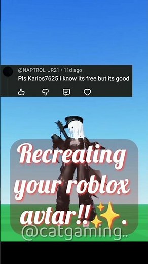 Recreating your roblox avtar!!✨. (Pt.10). Rate the creation!!💥.
