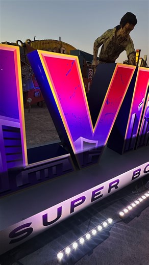 1.3K views · 23 reactions | ICYMI: The LVIII sign is now lit! This...