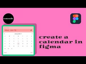 Figma Tutorial - Interactive component calendar design in Figma