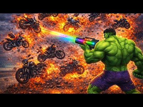 Hulk Destroys All Bikes 💥 Insane Destruction Gameplay You Can’t Ignore!