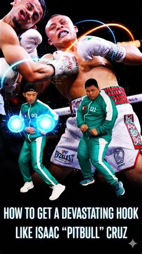 HOW TO THROWA POWERFUL HOOK LIKE ISAAC "PITBULI" CRUZ #PitbullCruz #BoxingPower #HookMastery #viral