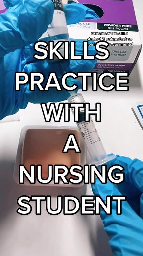 Hands-On Nursing School Skills | Practicing Nursing Student