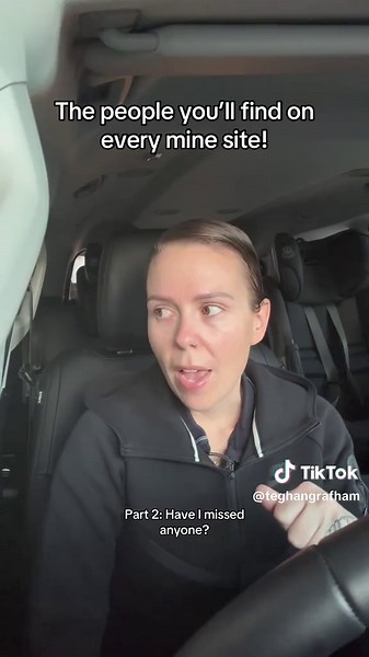 My 12 years in mining since 2008 has proven these people will be on every mine site! Who have I missed? #mining #womeninmining #fifo #miningtiktok #mininglife #fifolife #miningequipment #grumpy #creep #gymbro #chefskiss #teghantalks #carchats #QueerMumChronicles #operator #hairdresser #nurse #savage #jimny #jimny4x4 #rippedshirt #laundry #workmum #pharmacy #firstaid #oneoftheboys #oneoftheboyskindagirl #vape #quitsmoking