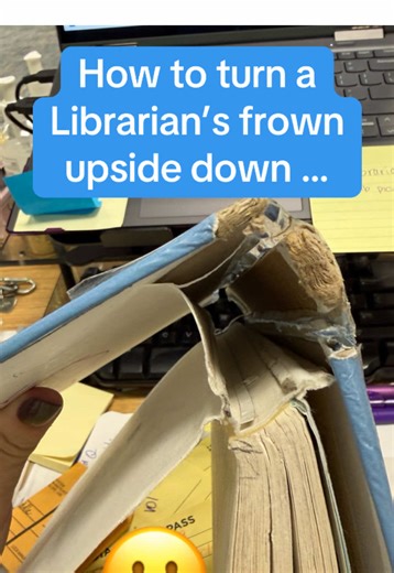 With zero book budget I hate throwing out books that can’t be salvaged. I decided to try a new approach. #LibrariansOfTikTok #Books #Repair #Advocate #Budget
