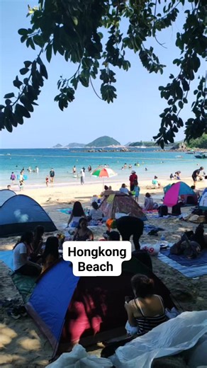 Clearwater bay second beach #hongkong #crowded #beachvibes #discoverhongkong #exploremore #HK #beautifulbeach | Az