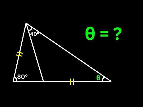 Can you find the angle θ | Nice Geometry Problem | 2 Different Methods