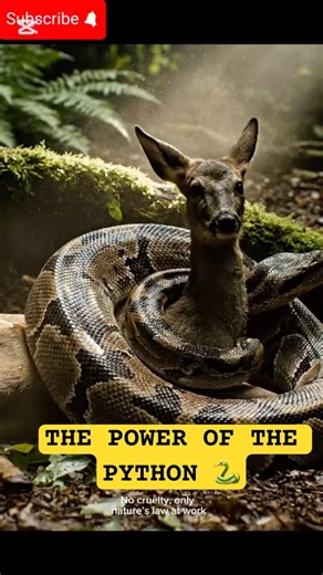 THE POWER OF THE PYTHON 🐍#shorts #wildlife