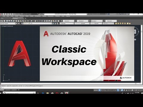Create AutoCAD Classic Workspace : AutoCAD 2019