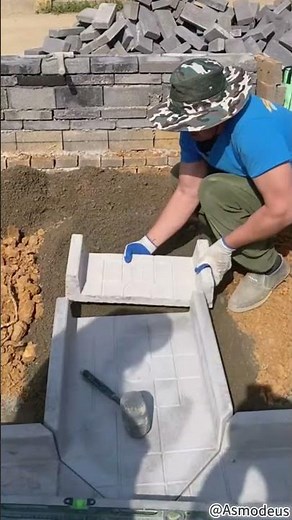텃밭 배수로 덮개 설치 공사 현장