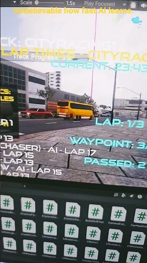 City racing unbelievable. How AI learns fast?