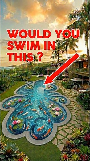 I Built A Giant Kraken Shaped Swimming Pool in My Backyard