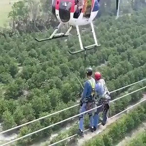 43K views · 1.3K reactions | Helicopter high voltage powerline maintenance | SLY FOXX | Facebook