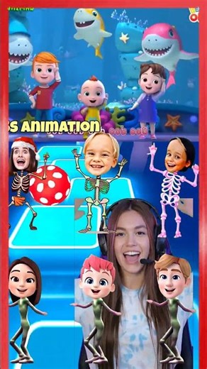 Bebefinn Pinkfong X Scary Boss Baby Coffin Dance Song Cover Tiles hop #shortsfeed​ #bebefinn