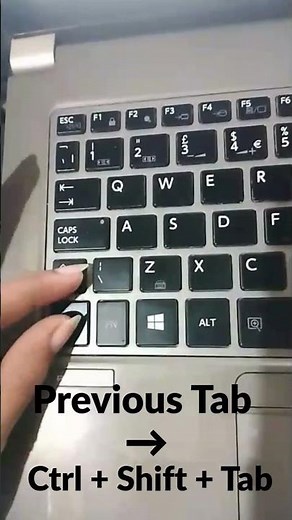 How to Cycle Through Tabs BACKWARDS in Your Browser #productivity #techtips #shorts