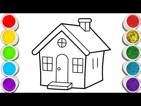 How to Draw and Color a House Step by Step | Easy Drawing for Kids