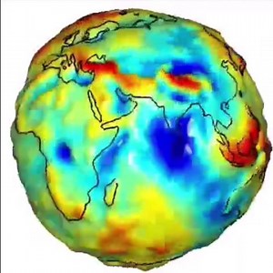 2.7K views · 81 reactions | Globe projection of Earth’s gravitational anomalies. Remember we covered the some in the #Canada and #DRC episodes? Blue=weaker Red=stronger. Although the discrepancy is very minuscule. Many factors like glacial rebound or land composition can be the reasons that cause such a phenomena. #map #cool | Geography Now | Facebook