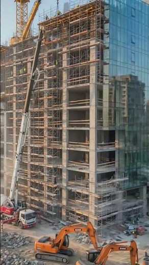 Ultra Realistic Exterior Building Transformation Timelapse | Cinematic Construction Ai
