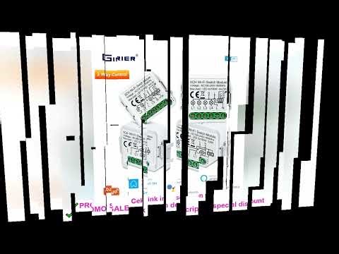 Tuya Wifi Smart Switch Module Supports 2 Way Control, App Remote Control DIY Light Breaker 100-240V