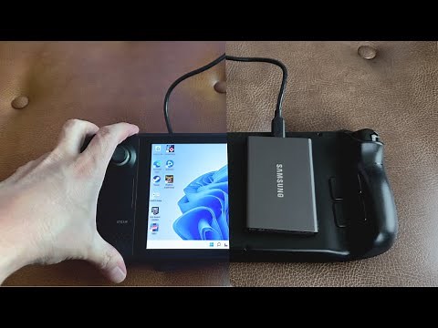 Set Up Steam Deck with Windows Running Off a USB SSD Drive