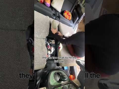 Using the headrest as gap fillers in my Honda Element with seats in bed position #hondaelement