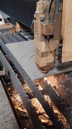 How a CNC Laser Cuts an 8mm Stainless Steel Washer