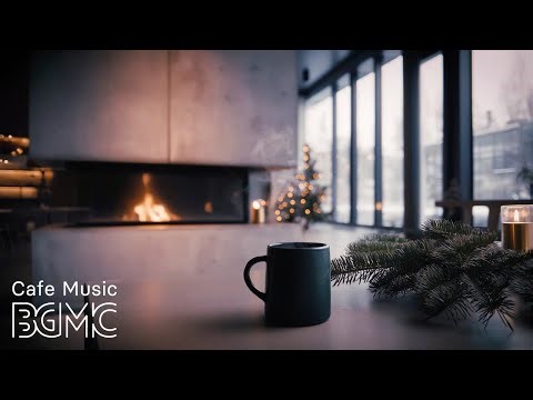 Christmas Coffee Shop Ambience with Slow Bossa Nova - Background Music for Focus