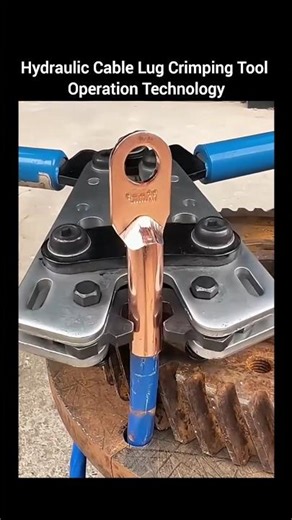 Hydraulic Cable Lug Crimping Tool Operation Technology #engineeringgadgets