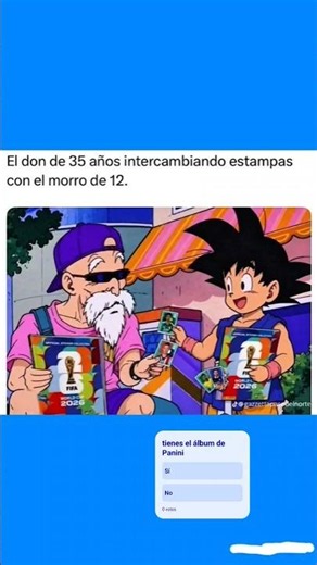los de #dragonball con el álbum de #panini