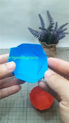 Easy Way to Make an Origami Bowl #diy #origami #papercraft #craft #bowl #shorts