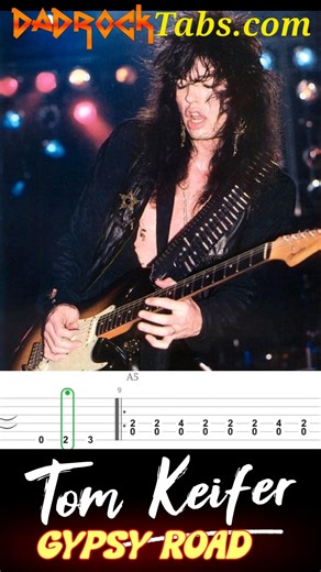 Gypsy Road Tom Keifer Cinderella #learnguitar #guitartabs #guitar #howto #classicrock #heavymetal