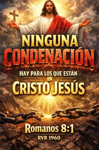 Romanos 8:1 Ninguna condenación para los que están en Cristo Jesús | RVR1960 #biblia #fe #esperanza