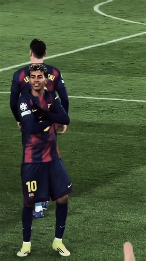 Lamine y su increíble baile al estilo Neymar