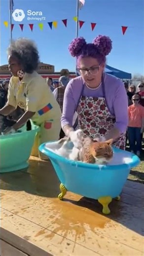 Cat Bathing Contest