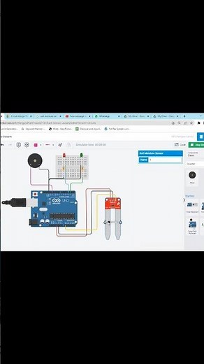 Automated Soil Moisture Sensor using Arduino #tinkercad #arduino #game #arduinoboard #gameplay
