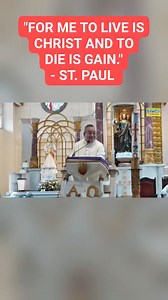 2.8K views · 126 reactions | "For me to live is Christ and to die is gain." - St. Paul Homily Highlights of Rev. Msgr. Gamaliel D. Tulabing during the funeral mass of +Rev. Fr. Moises L. Silva. #DieforChrist #ToLiveWithChrist #death #homily #RomanCatholicDioceseOfDumaguete #restinpeacefrmoi #eternalrest | DYWC-Radyo Bandilyo | Facebook