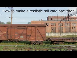 How To Make Realistic Model Railroad Yard Background Scenery 💥