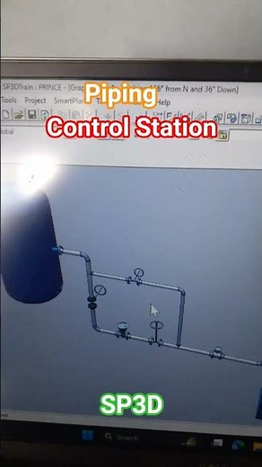 Piping Control Station | SP3D #design #piping #sp3d #viralshorts #short