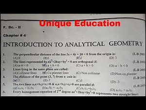 2nd year math chapter 4 MCQs solved I 2nd year math MCQs solved I 12th class math solved mcqs