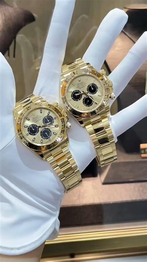 Full Gold Evolution | Champagne Dial Chronographs #shorts