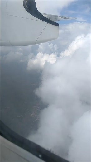 Flight window seat view of Clouds |Aeroplane |Clouds