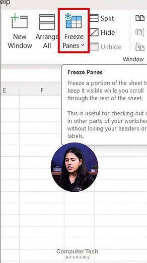 Fix Header Scroll in Excel | How to freeze header in Excel? | Computer Tech Academy