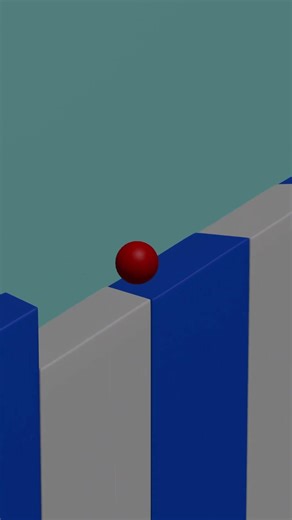 Perfect Balance on the Edge 🔴✨ | Hypnotic 3D Animation