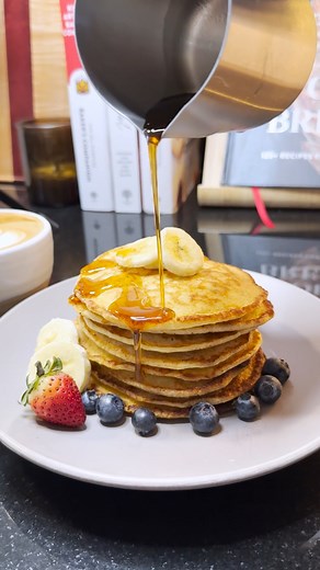 The best way to start the morning? Super Protein Pancakes! Get this Bake of the Week: https://bakewith.us/SuperProteinPancakes | King Arthur Baking Company
