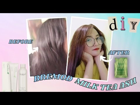 Milk Tea Ash Hair Dye Without Bleach | Bremod Cocoa Butter