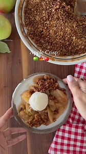 🍎 Cozy up with this easy apple crisp made with cinnamon apples, honey, and an oat topping. Perfect for fall baking and apple-picking season! ✨ Comment “RECIPE” and I’ll DM you the link This version is lightly sweetened, warm, and comforting — the kind of dessert that makes your whole house smell like fall. Serve it warm with a scoop of vanilla ice cream or yogurt on top! ✅ Easy wholesome ✅ Cozy fall flavors ✅ Great way to use up apples | Skinnytaste